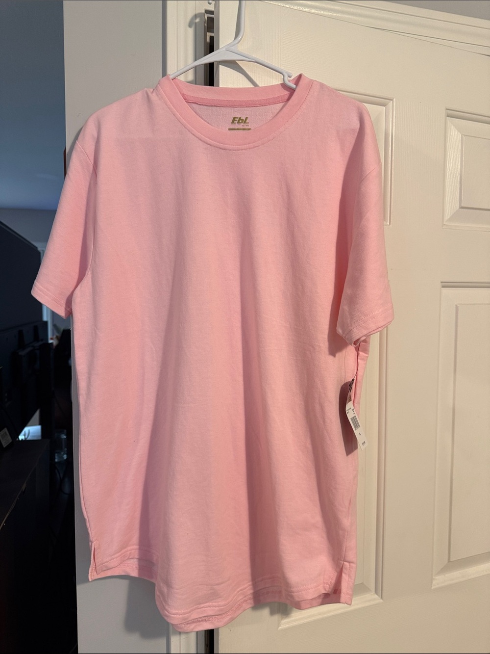 Light Pink Crewneck Tee - Classic Short Sleeve